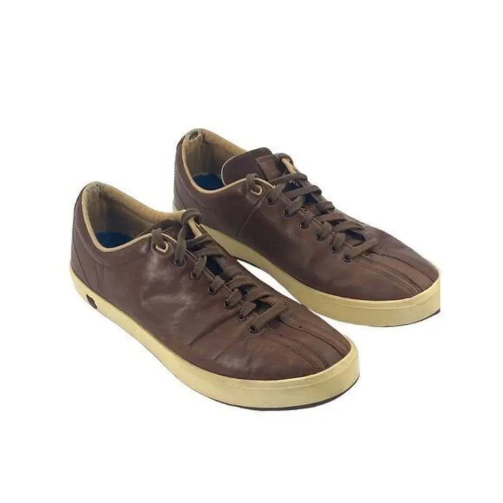 K-Swiss Clean Classic Low 02874289 Sneaker Brown Leather Mens  US 9 / EUR 42‎